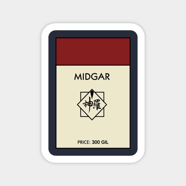 Midgar (Monopoly) Sticker by WalnutSoap